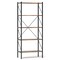 Industrial-Style 5-Tier Bookshelf with Metal Frame for Books and Storage